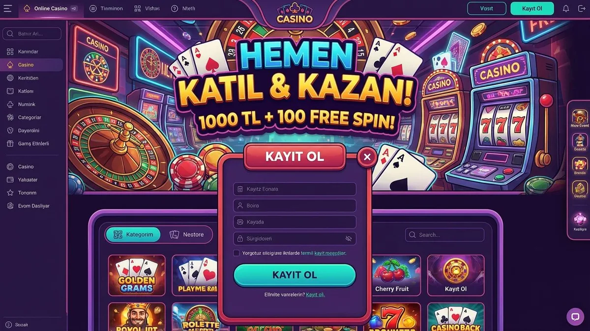Bonusla kayıt ol